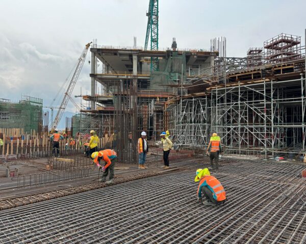 Third Runway Concourse and Apron Works – Rebar Fixing Works Transferred from 3405 to 3408